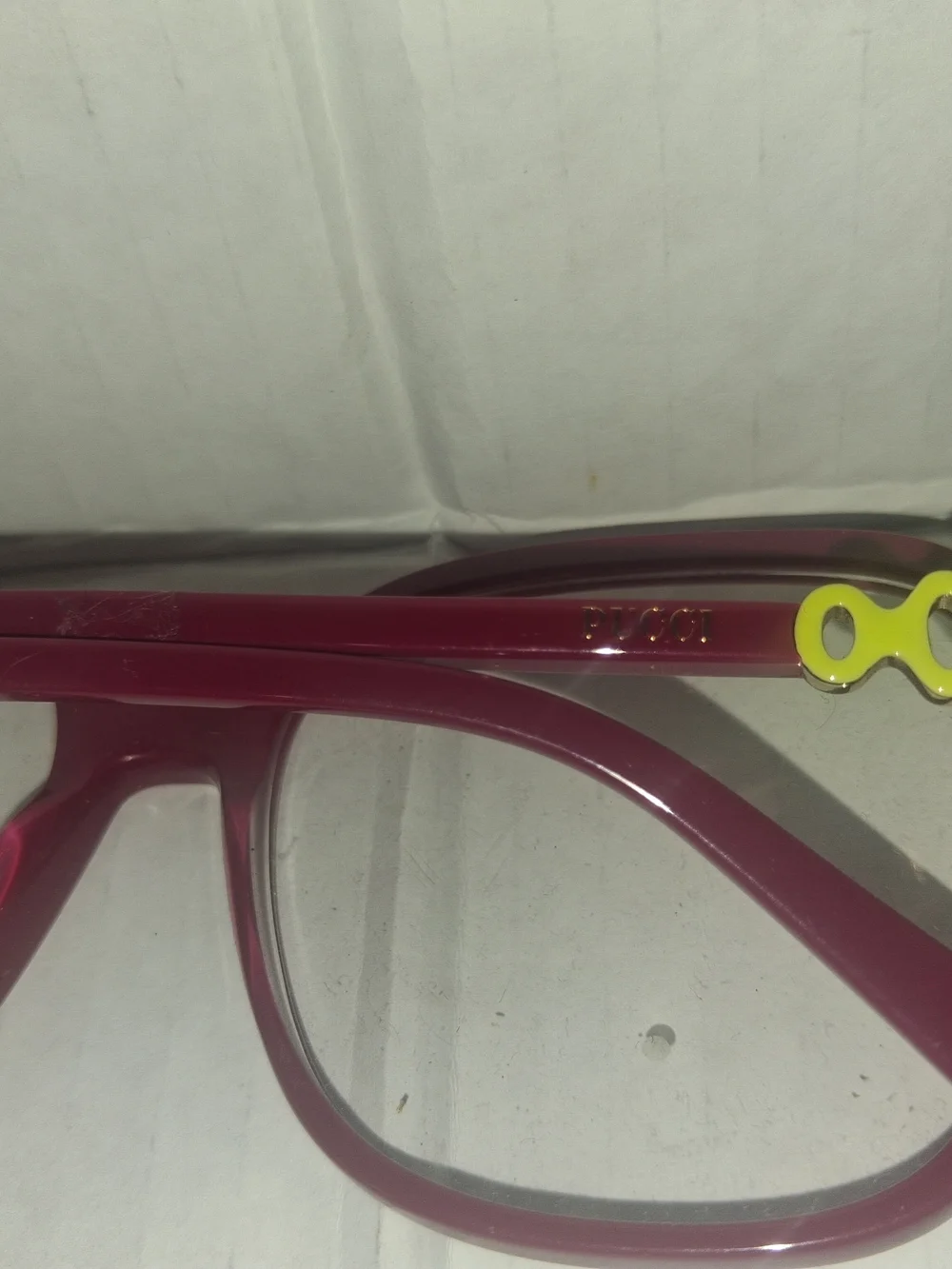 Emilio Pucci Women's Wine Red Rounded Square Optical Glasses